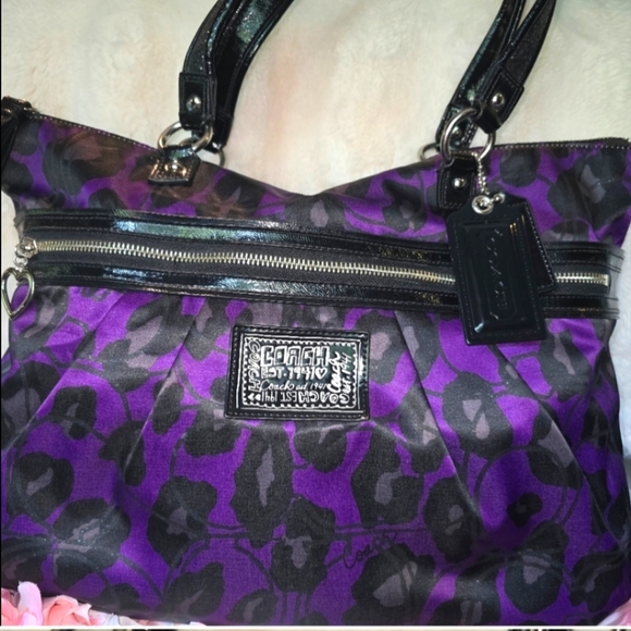 Coach Poppy Rare Ocelot Shimmer Bag - Picture 1 of 6